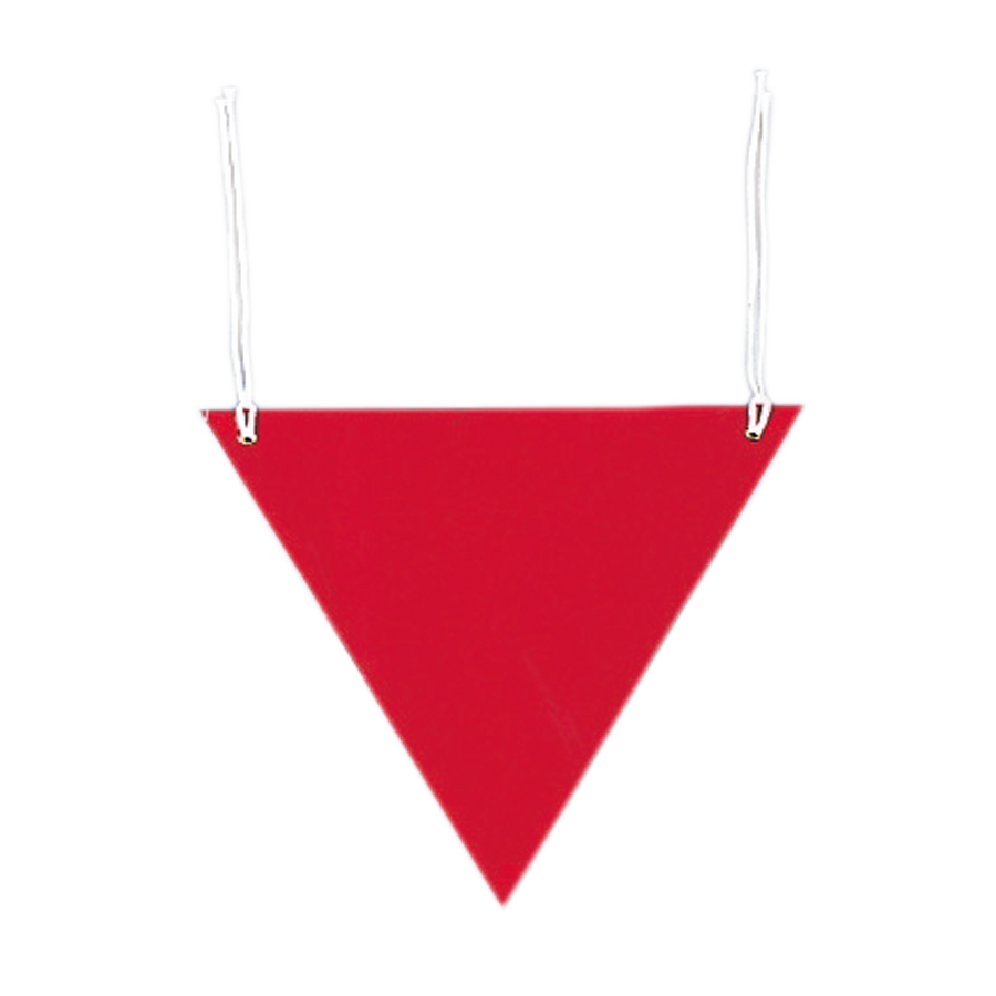 三角旗 無地（赤） 参考画像 - 1