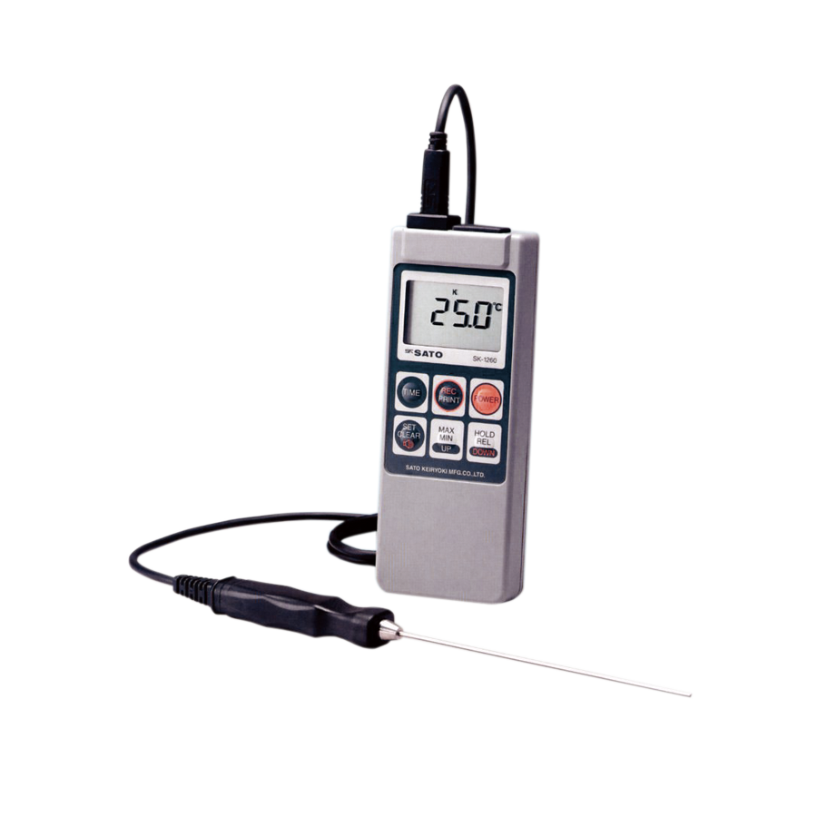 メモリ機能付 防水型デジタル温度計 SK-1260 参考画像 - 1