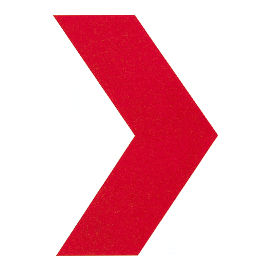 ゼブラシート（スタンダードタイプ）　Z-2 ： W／R（白反射／赤）