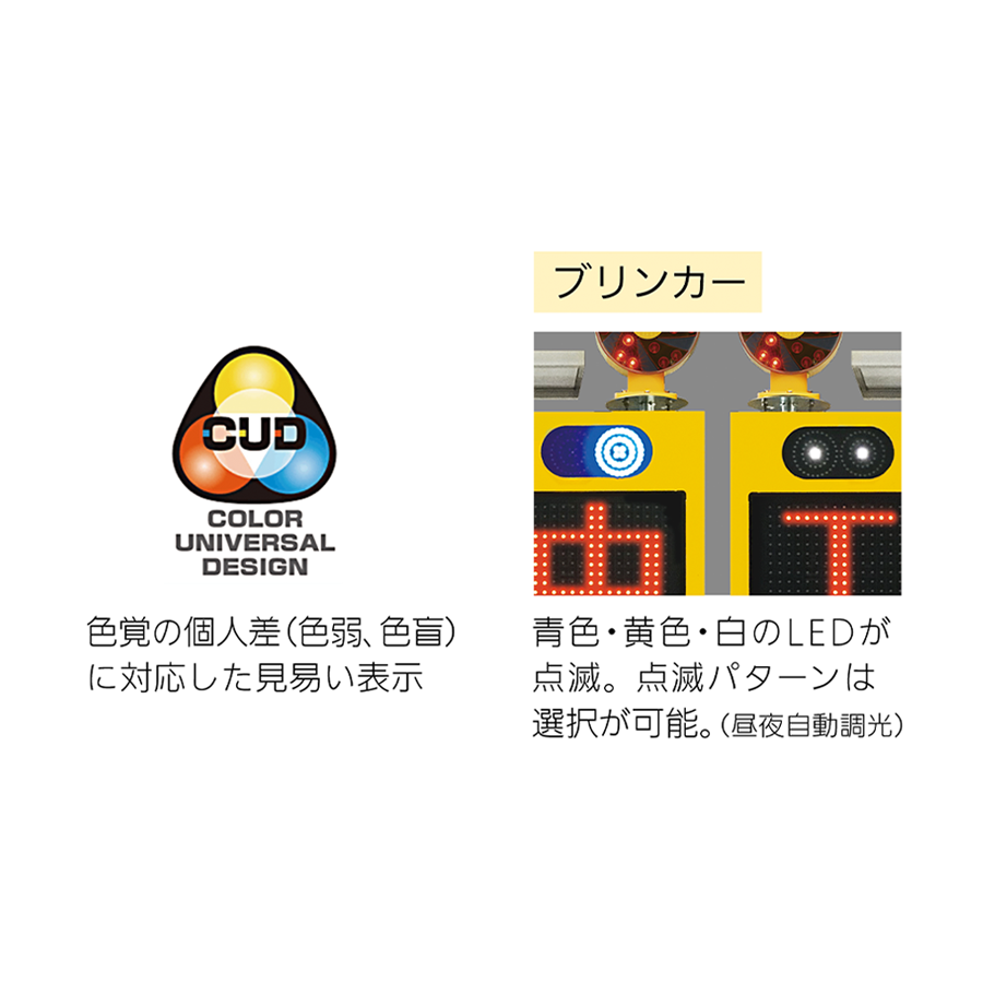 ソーラー式サインライト SOC353 3面横型（昇降式） 参考画像 - 2