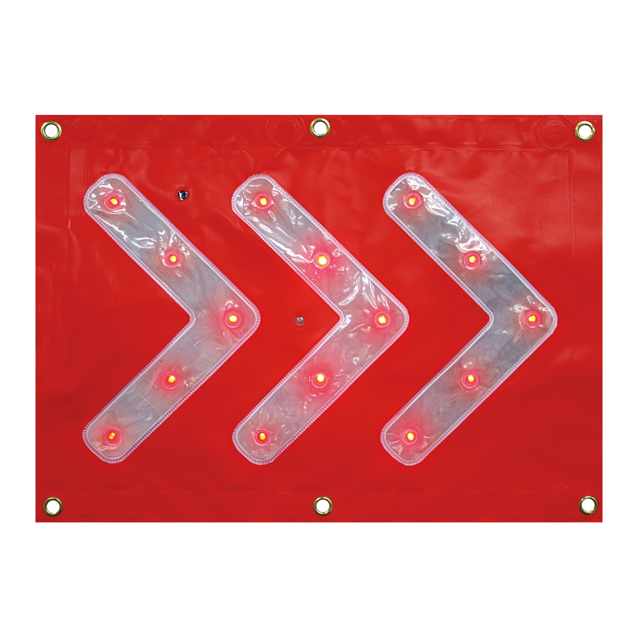 LEDシェブロン 3R（赤/白） 参考画像 - 1
