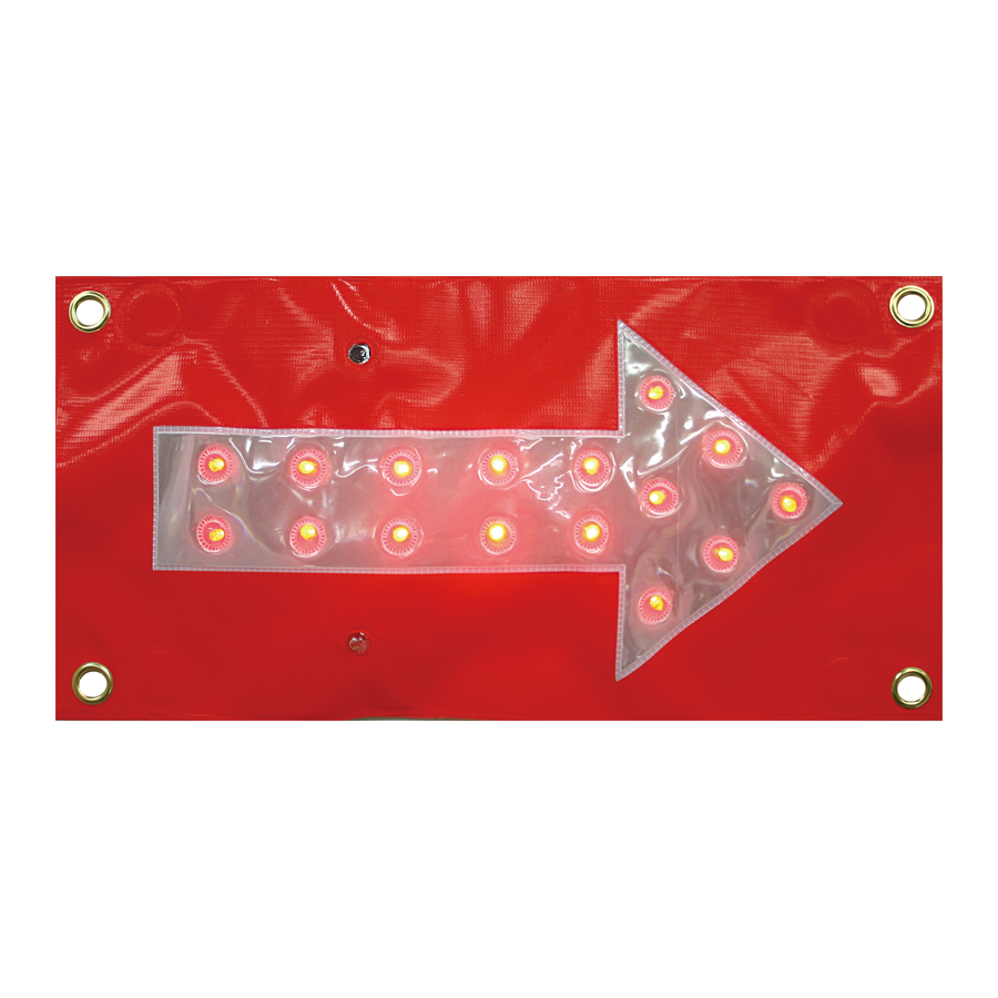 LEDミニシェブロン YR-S（赤/白） 参考画像 - 1