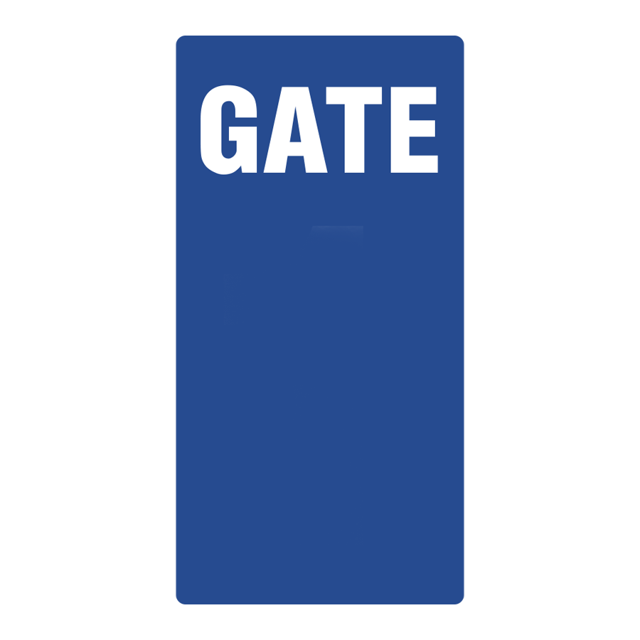 ゲート表示板　305-34A 数字なし 参考画像 - 1