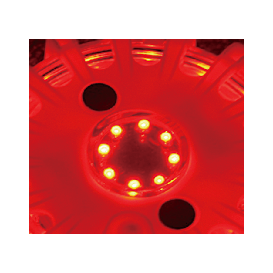 LEDトラフィックフレア HS16-8 赤（充電器付）　 参考画像 - 2