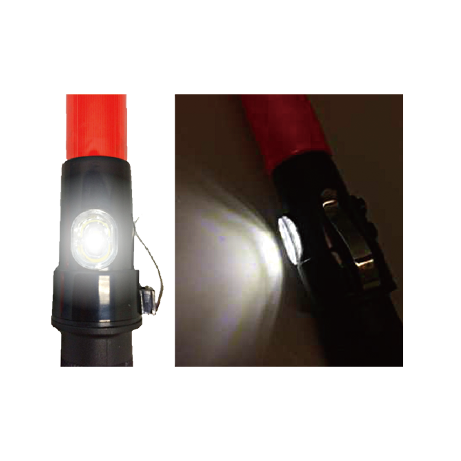 LED合図灯　赤LED伸縮式（L）電池別 参考画像 - 2