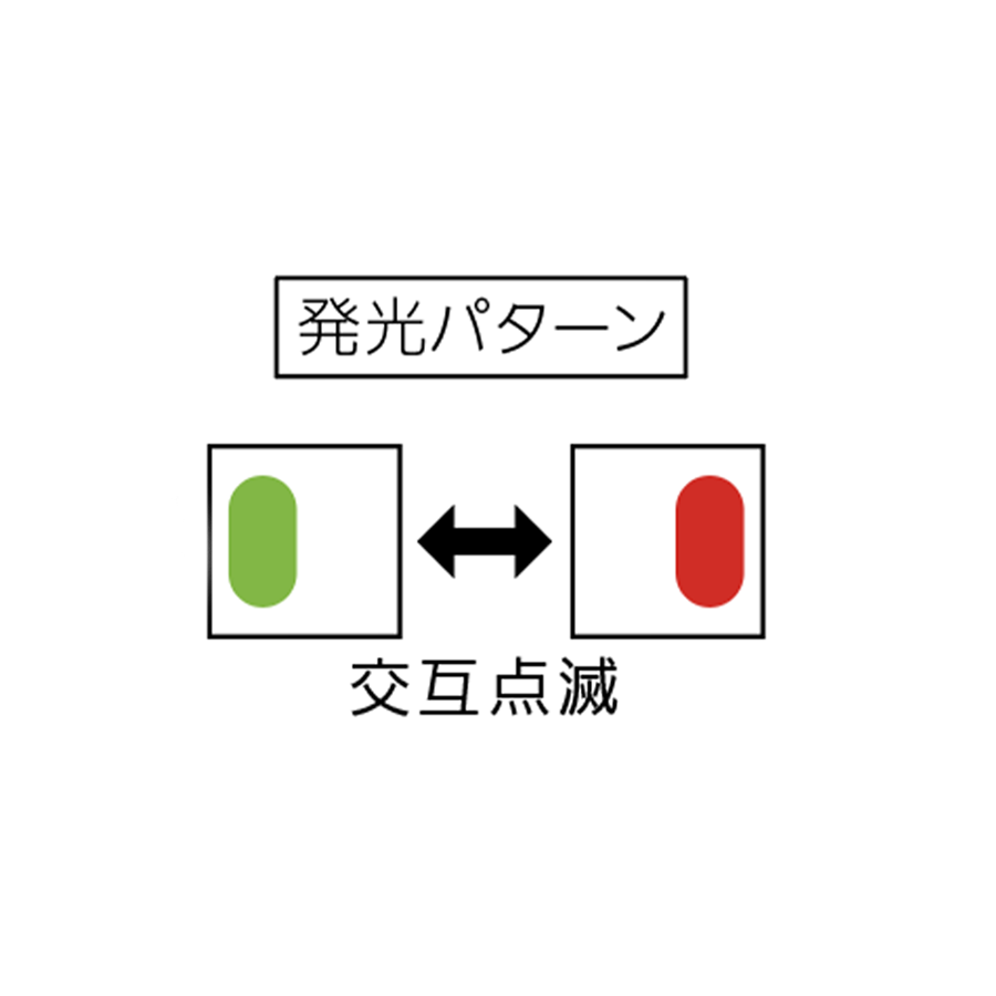 ソーラー式保安灯   LE-160 赤／緑 参考画像 - 2