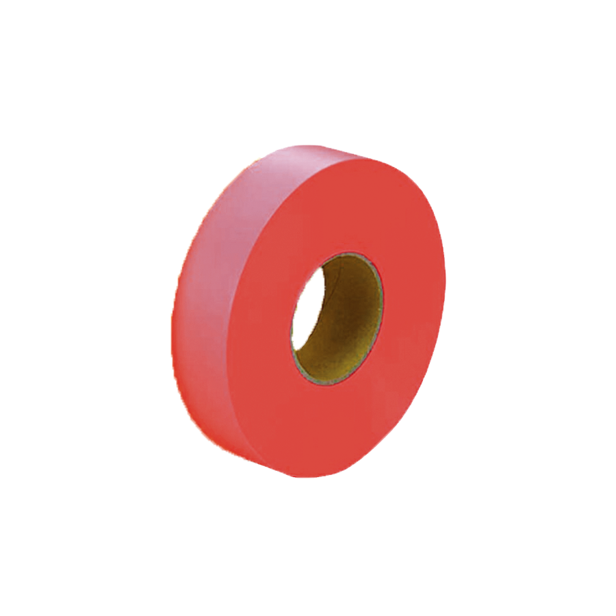 マーキングテープ 50ｍ巻 赤 30mm幅