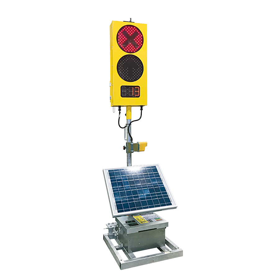 ソーラー式工事用AI信号機SO2501-DAR（従来型ポール方式） 参考画像 - 2