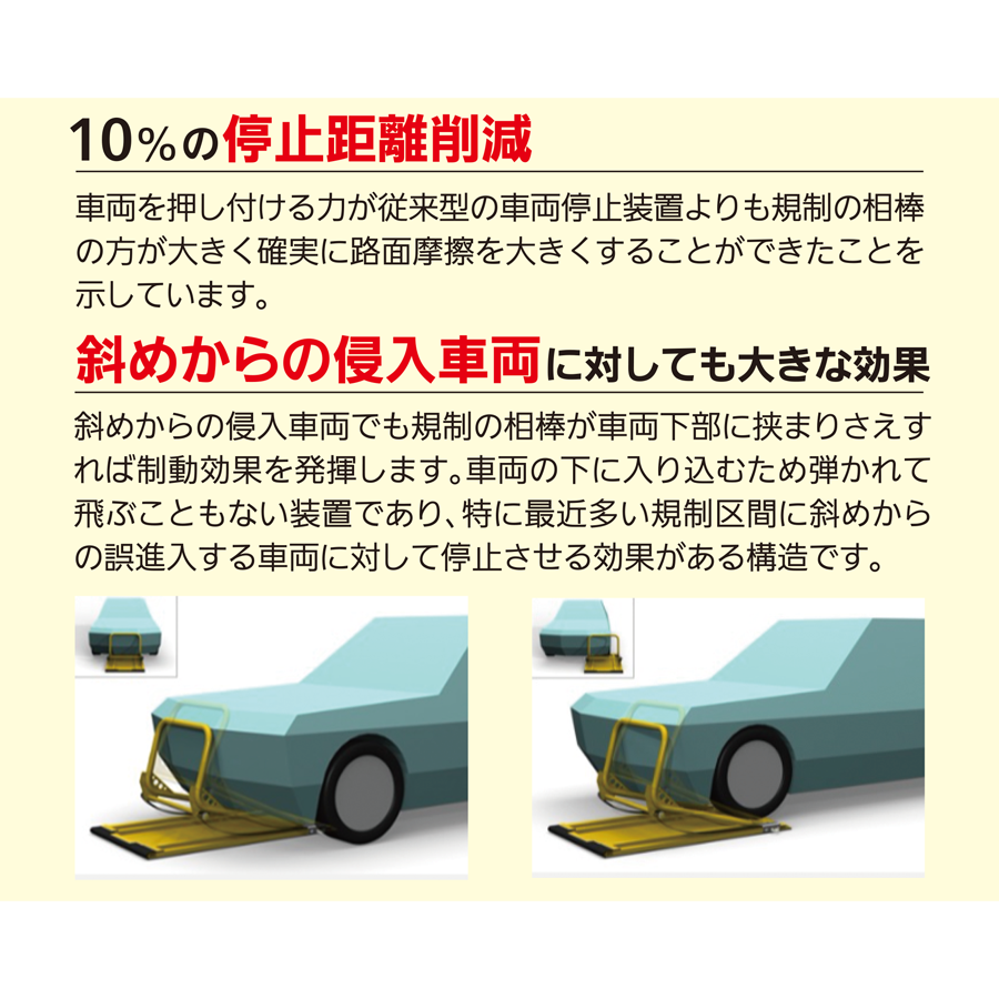 車両停止装置　規制の相棒　キャスター付 参考画像 - 4