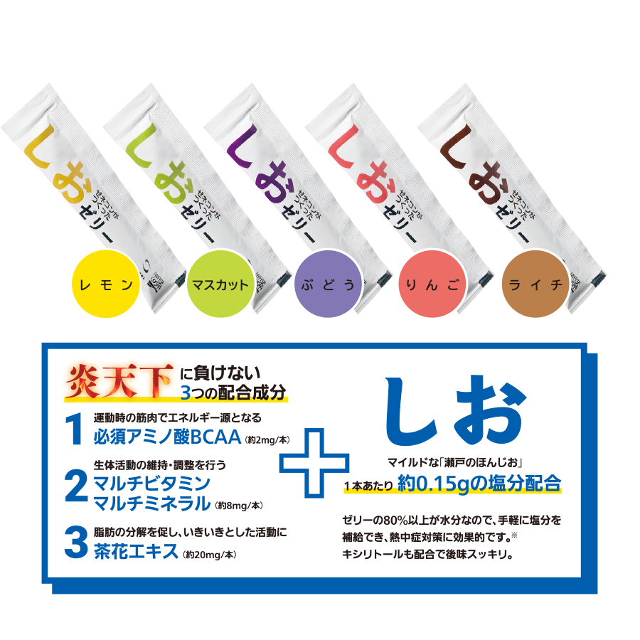 しおゼリー 1kg（5味） 参考画像 - 2