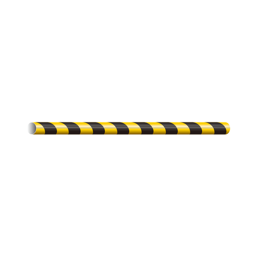 サントラスリット（単管用トラ管カバー） 黄黒1000 参考画像 - 1