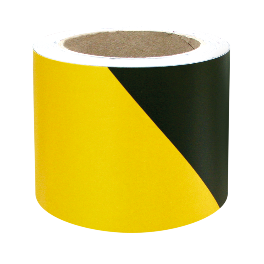 ダイヤテープ 黄黒 （反射）10m 幅90mm 参考画像 - 1