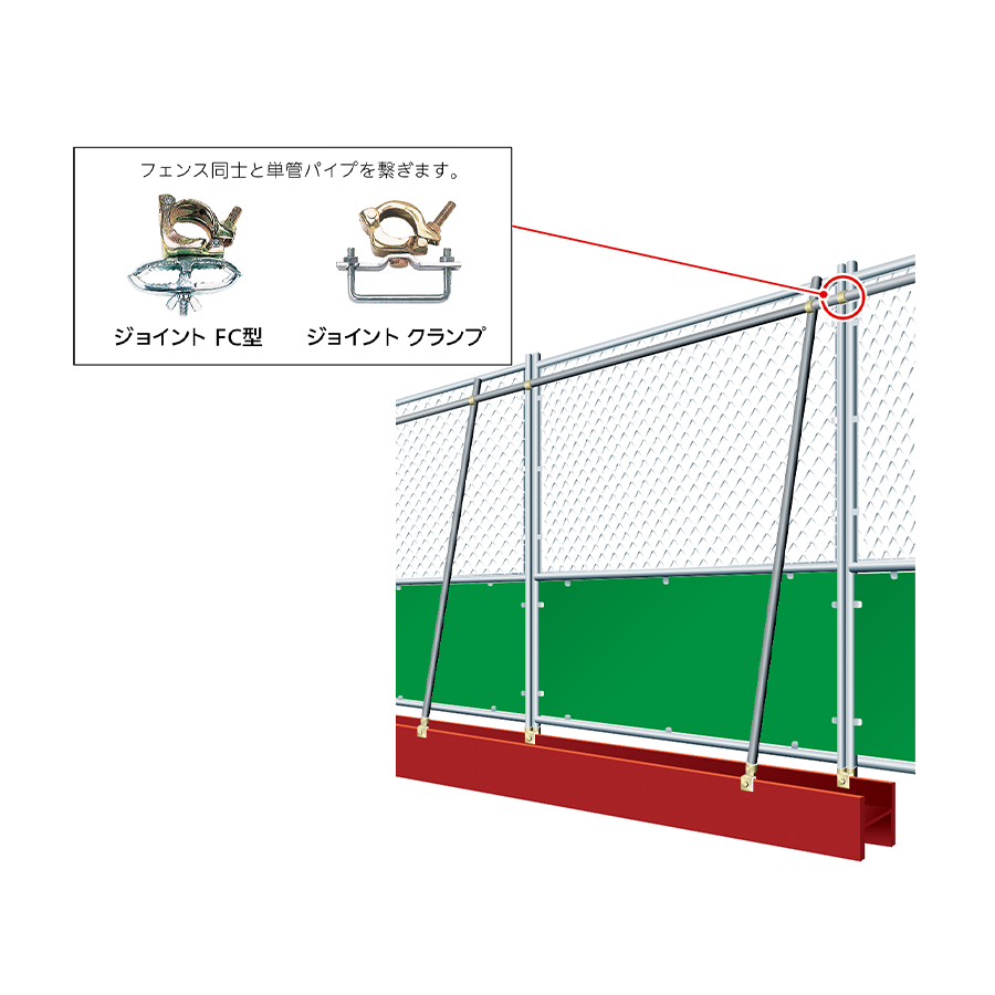 フェンス用ジョイント ジョイント FC型 参考画像 - 3