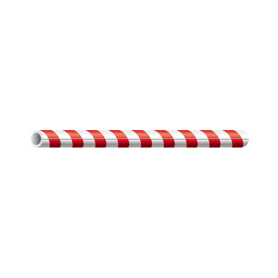 サントラクッション（単管用） 赤白1M 参考画像 - 1