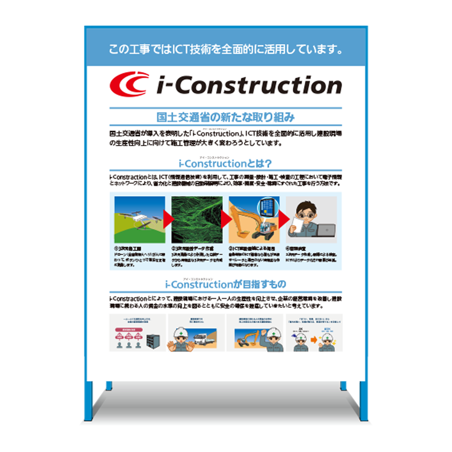 特注看板製作例 ICT技術
